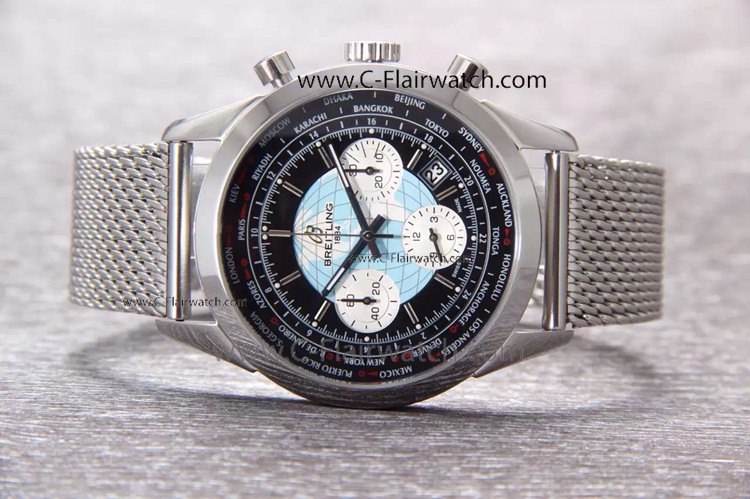 Copy Black Map Face Breitling Aeromarine Superocean Watch Copy Black Map Face Breitling Aeromarine Superocean Watch